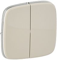 Лицевая панель Legrand Valena Allure для 2-кл. выключателя слоновая кость картинка